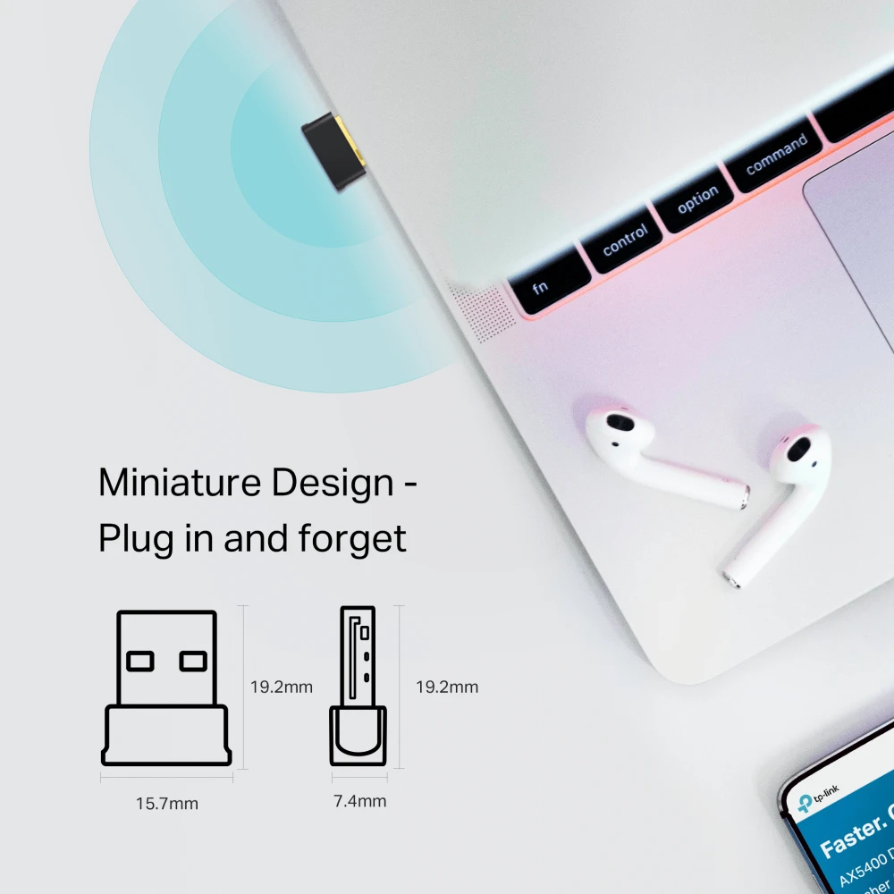TP-Link Archer T2UB Nano AC600 Nano Wi-Fi Bluetooth 4.2 USB Adapter view 4